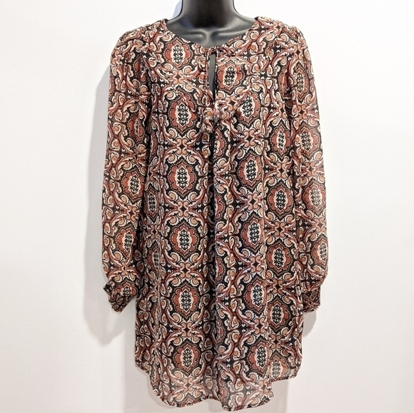 2/$20 Pepe Jeans flowy pattern dress XS - Picture 1 of 9
